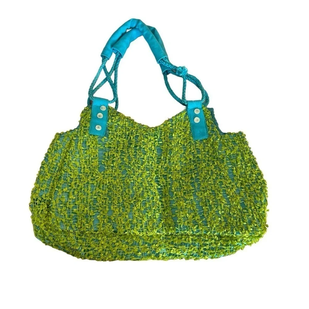 Cute Bright green and blue shoulder bag